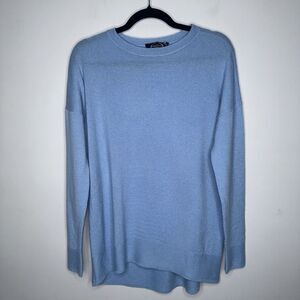 Magaschoni Women’s 100% Cashmere Pullover Sweater Blue Size Small